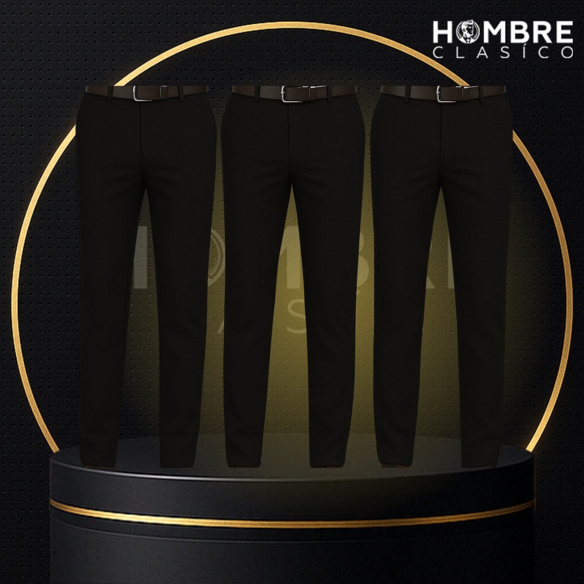 Kit 3 Pantalones en Seda Color Hielo y Elastano