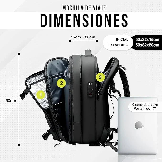 Easybag™ Mochila Viaje con sistema de Vacio