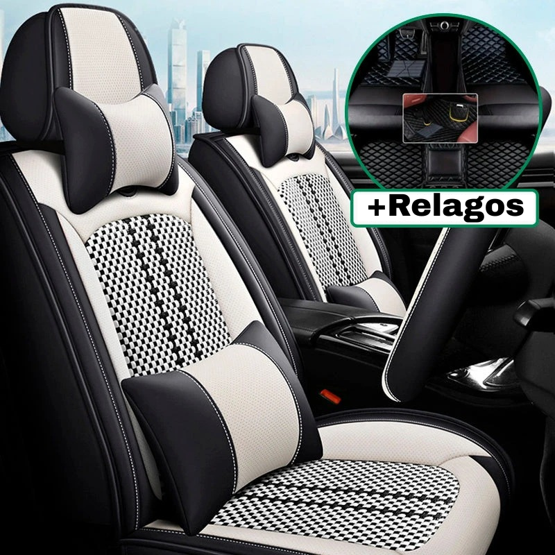AutoLux™ – Funda Premium para Auto de Cuero con Estilo y Confort + Regalos Exclusivos