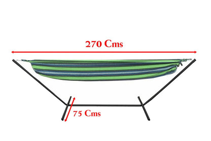RelaxMax™ – Kit de 8 Hamaca Tela algodón Premium Tropical con Soporte de Acero y Ultra Confort