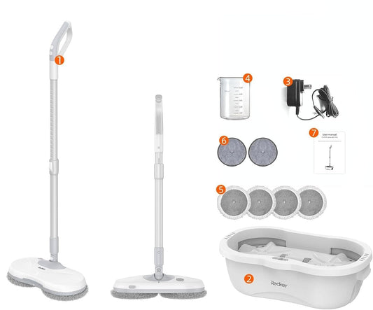 PowerMop™ – Mopa Eléctrica con Spray Automático + Repuestos Gratis